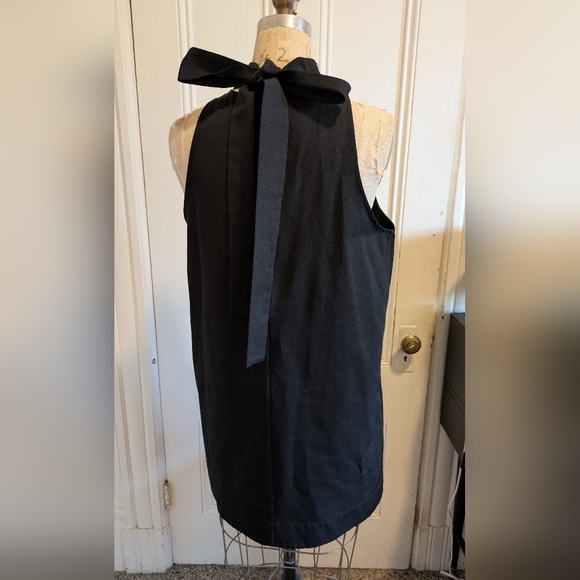 STAUD Black Mini Dress Rhinestones - Picture 3 of 8